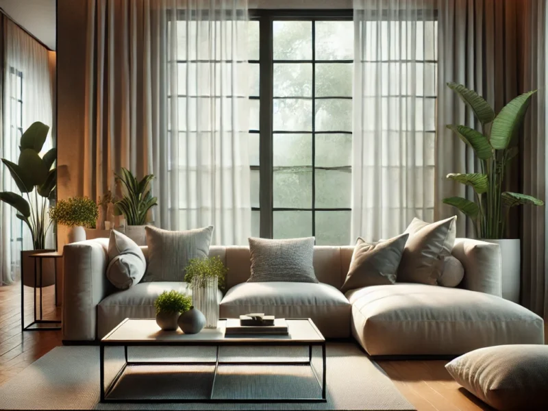 sala diseñada e inspirada en el minimalismo