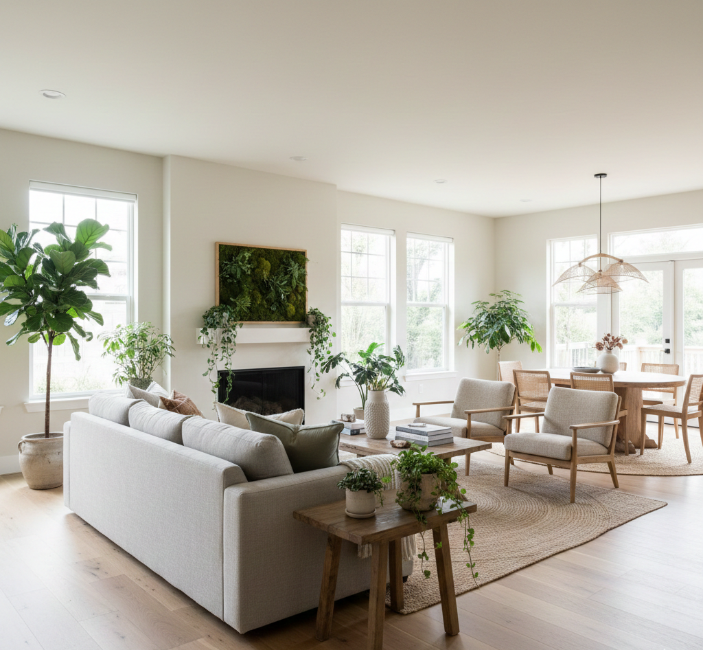 Home staging biofílico para vender propiedades