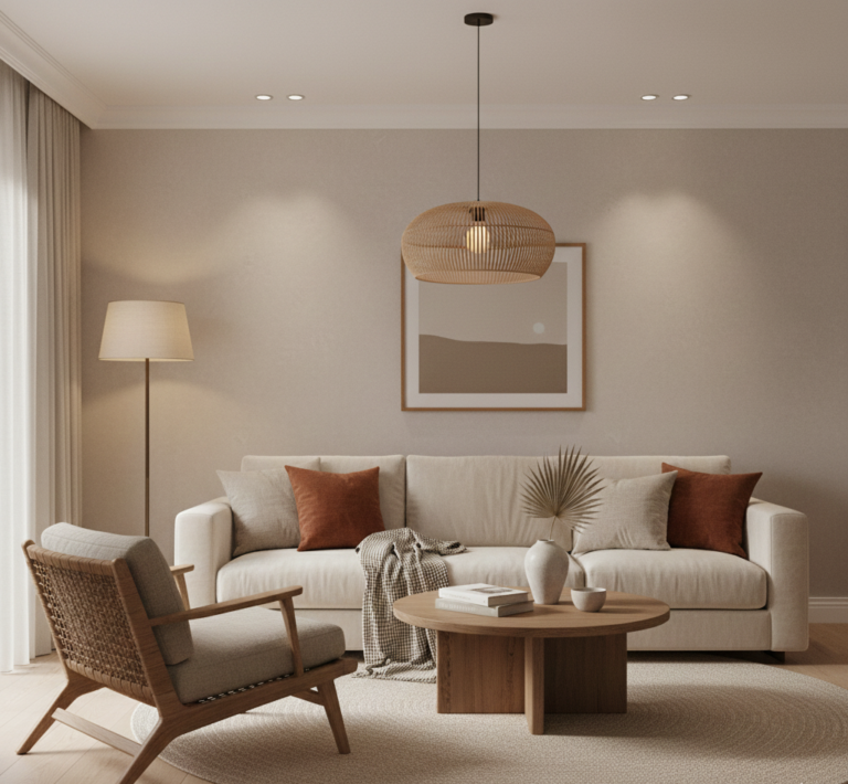 Home staging sensorial con textiles y fibras naturales