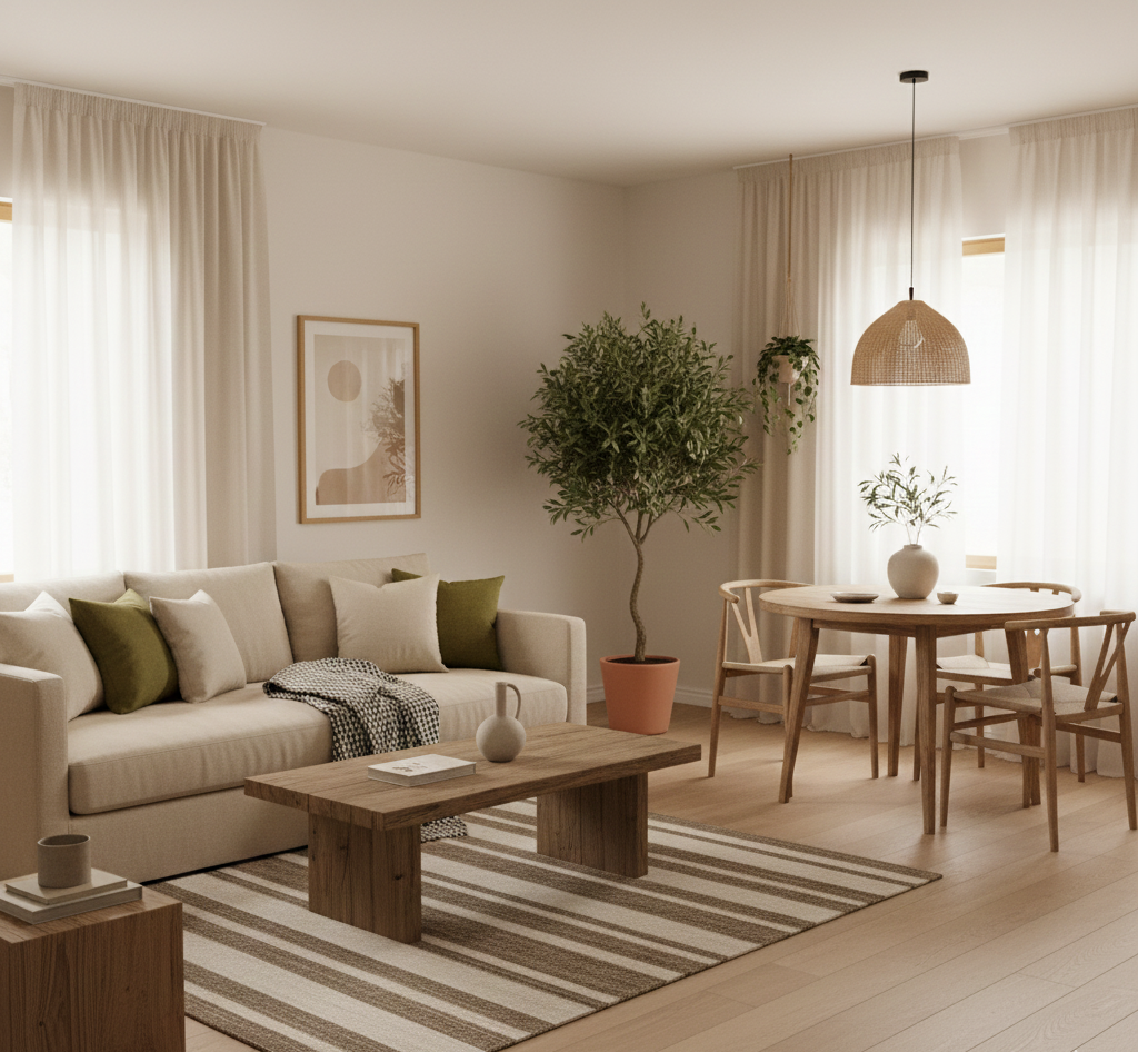 Paleta de colores naturales Home staging