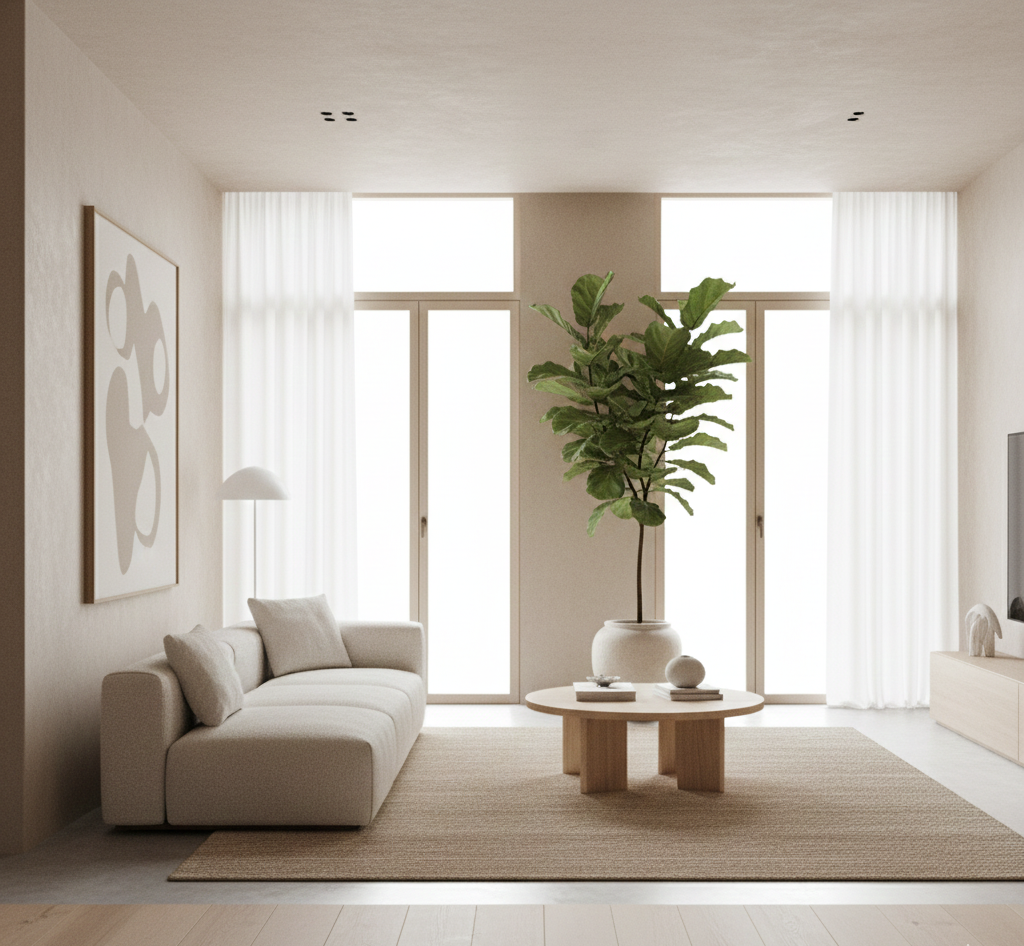 marketing inmobiliario minimalismo cálido 2026