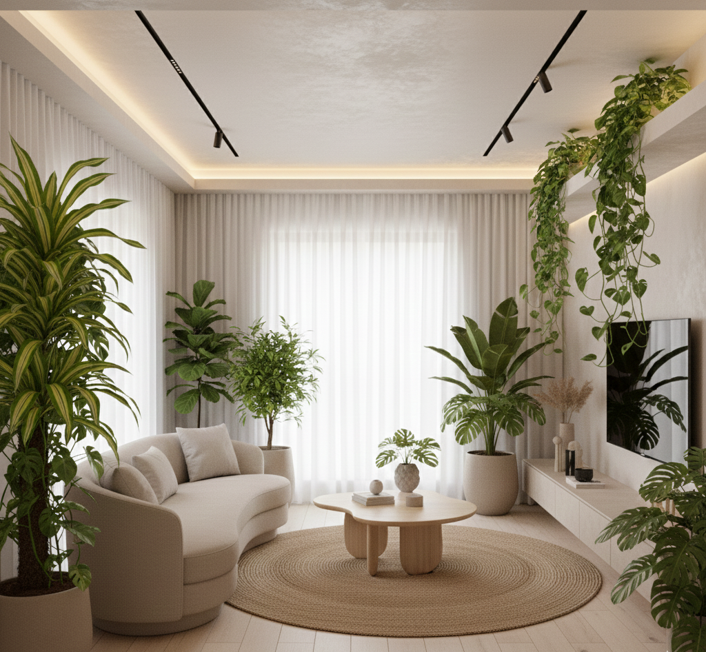 plantas para luz cálida