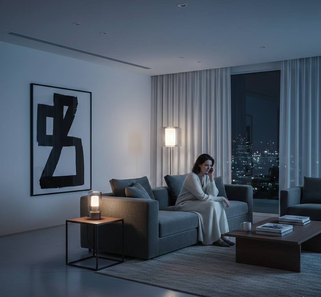 diseño de interiores estratégico sala con saturación visual