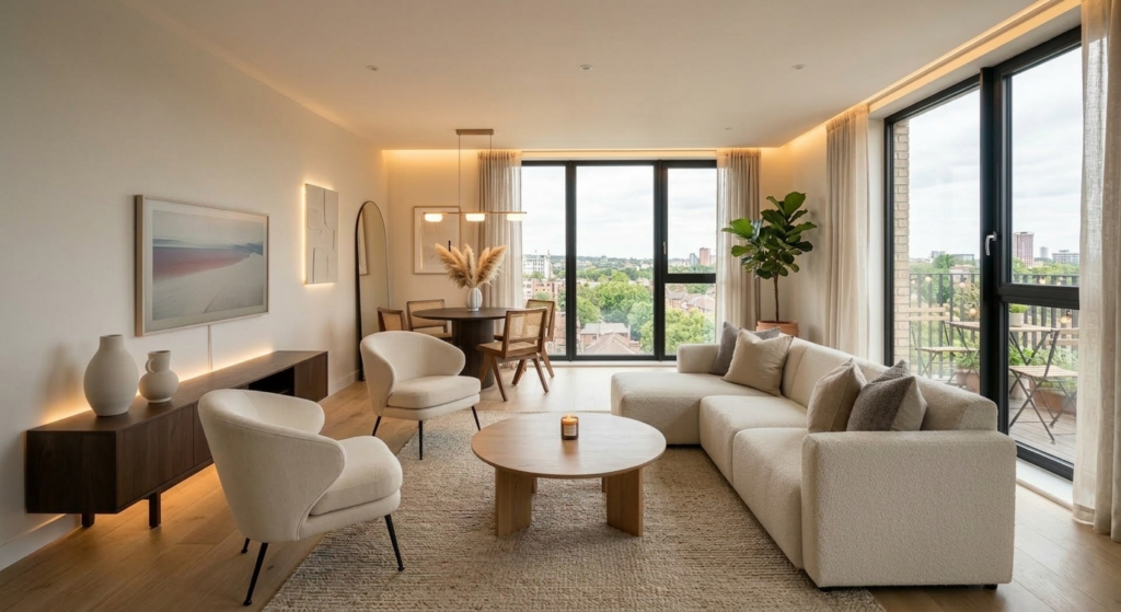 iluminacion natural en sala moderna