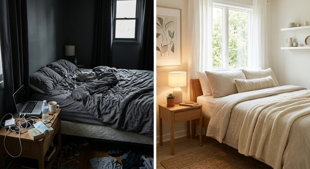 airbnb oscuro vs airbnb luminoso comparacion visual