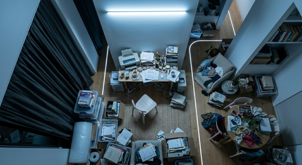 Ejemplo de mala distribución del espacio que afecta la productividad