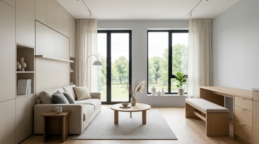 muebles multifuncionales para departamentos pequeños