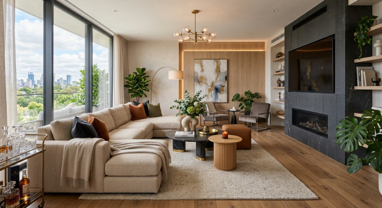 Sala diseño moderno y elegante.