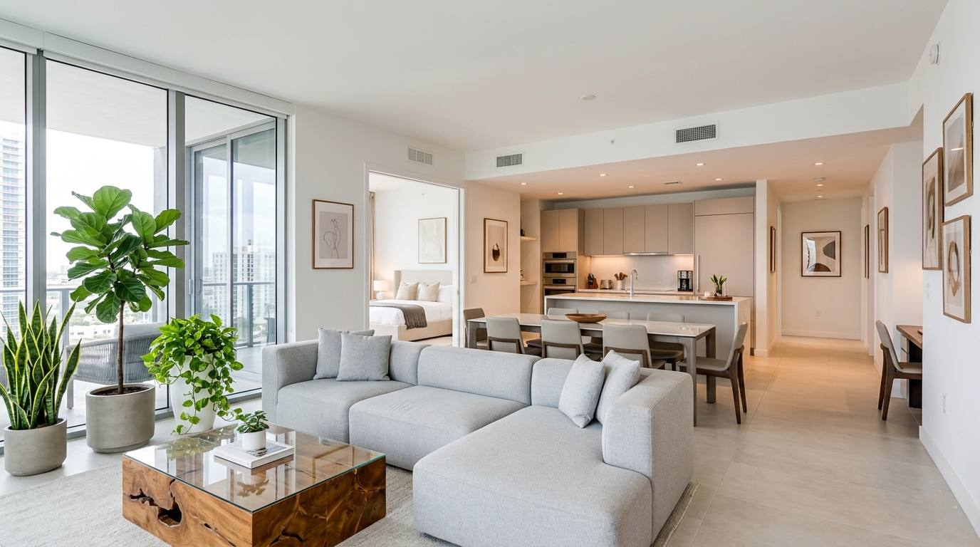 sala a diseño home staging airbnb y alquileres