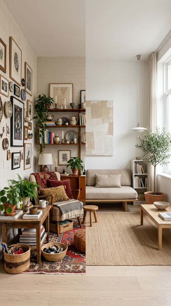 Ruido visual en espacios pequeños y diseño de interiores minimalista